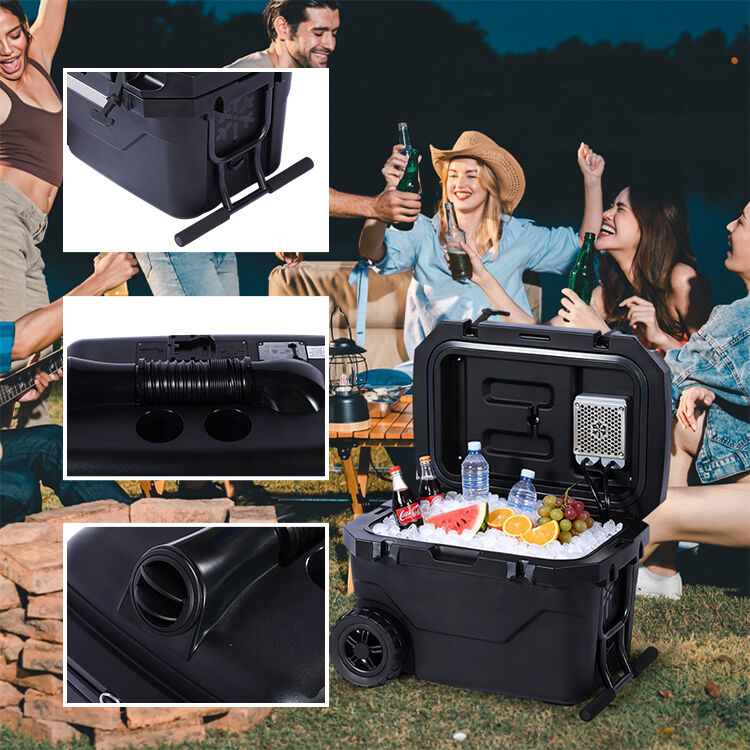 product insulated ice cooler box outdoor camping picnic portable ultra large capacity ice chest cooler with wheel-7
