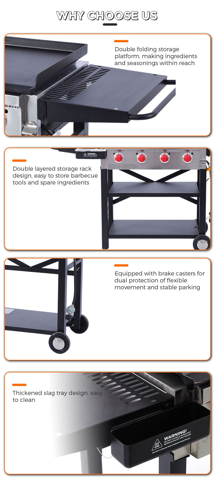 Wholesale High-Power Commercial Barbecue Grill with Plates and Baking Pans Suitable for Outdoor Cooking factory