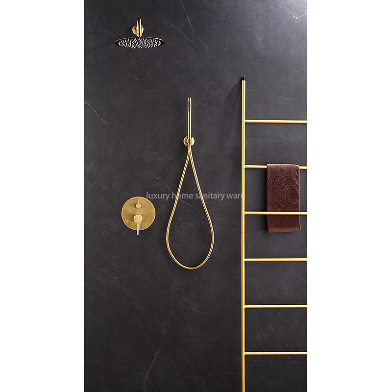 Factory Direct Hotel Bathroom Concealed Shower Faucet Bathroom Shower Set High Pressure Shower with Handheld Spray manufacture