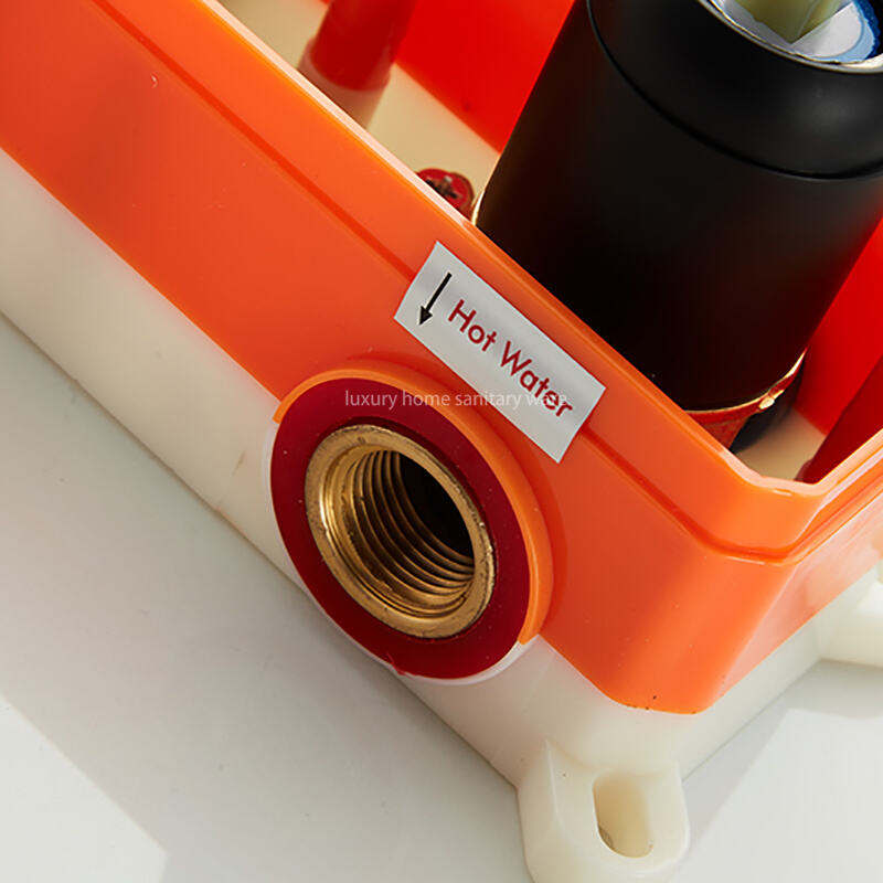 High Quality Hotel Room Brass Shower Faucet Set Concealed Long Panel Modern Bathroom Wall Mounted Shower Set manufacture