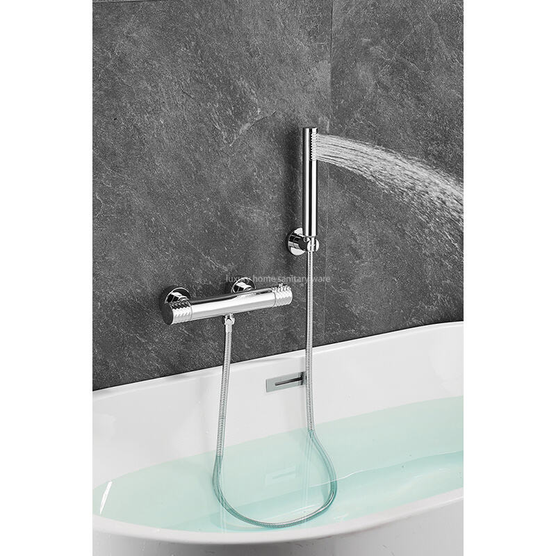 New Advanced Bathtub Shower Set Bathroom Faucet Brush Shower Mixer Constant Temperature Bathtub Shower Faucet details