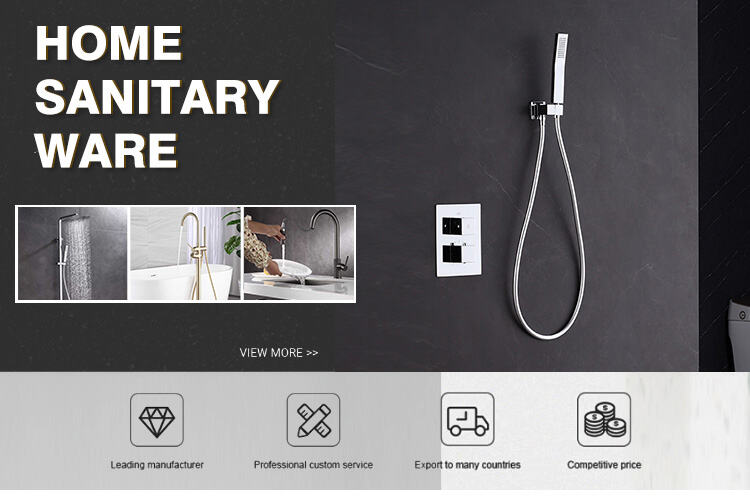 Hot Sale Bathtub Faucet with Hand-held Shower Concealed Bathtub Faucet Bathroom Hot and Cold Shower Three-piece Set factory