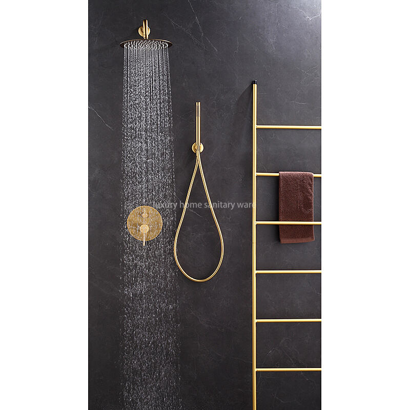 Factory Direct Hotel Bathroom Concealed Shower Faucet Bathroom Shower Set High Pressure Shower with Handheld Spray supplier