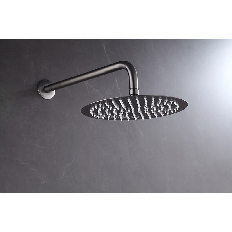 High-quality Electroplating Shower Faucet Set Waterfall Rain Mixer System Villa Hotel Hidden Brass factory