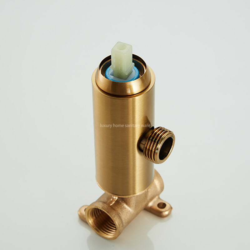 In 2025, the Classic Style Spray Gun Round-carved Handle-brushed Gold Washing Shower System Set Was Sold Well. factory
