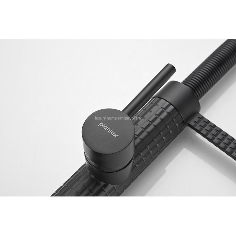 Factory Direct New Design Kitchen Faucet Corrugated Dense Spring Kitchen Faucet-black Kitchen Faucet manufacture