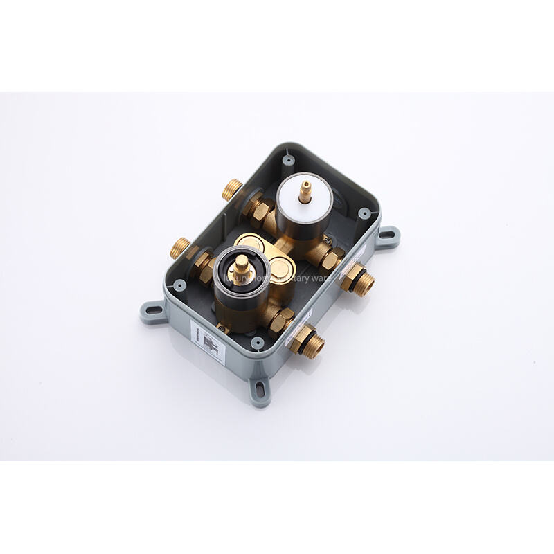 High-quality Electroplating Shower Faucet Set Waterfall Rain Mixer System Villa Hotel Hidden Brass manufacture