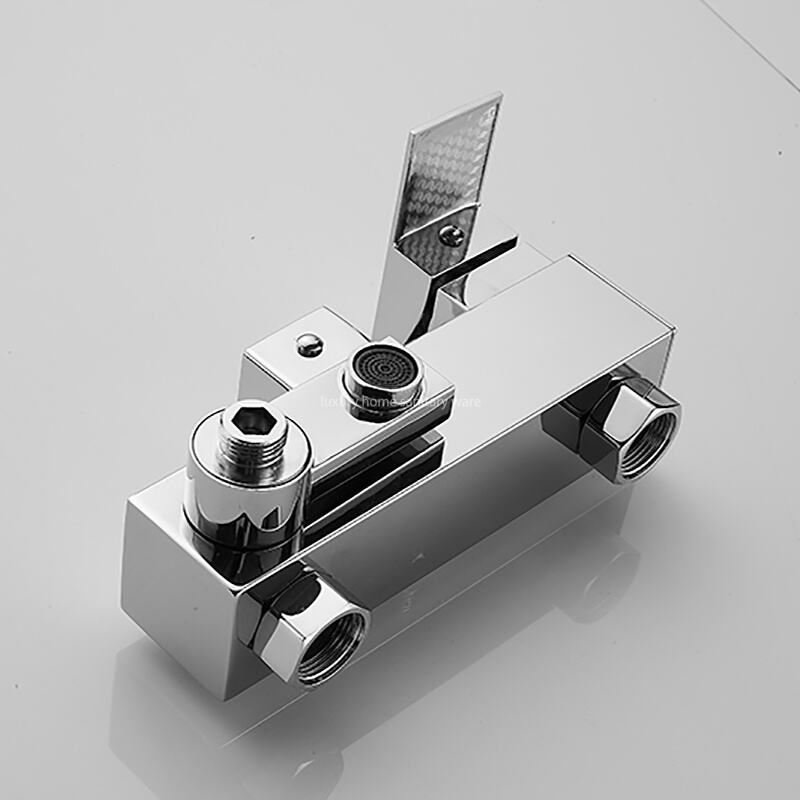 Hot-selling High-quality Electroplating Faucet Shower Set square Shower Head Set Bathroom Accessories Shower details