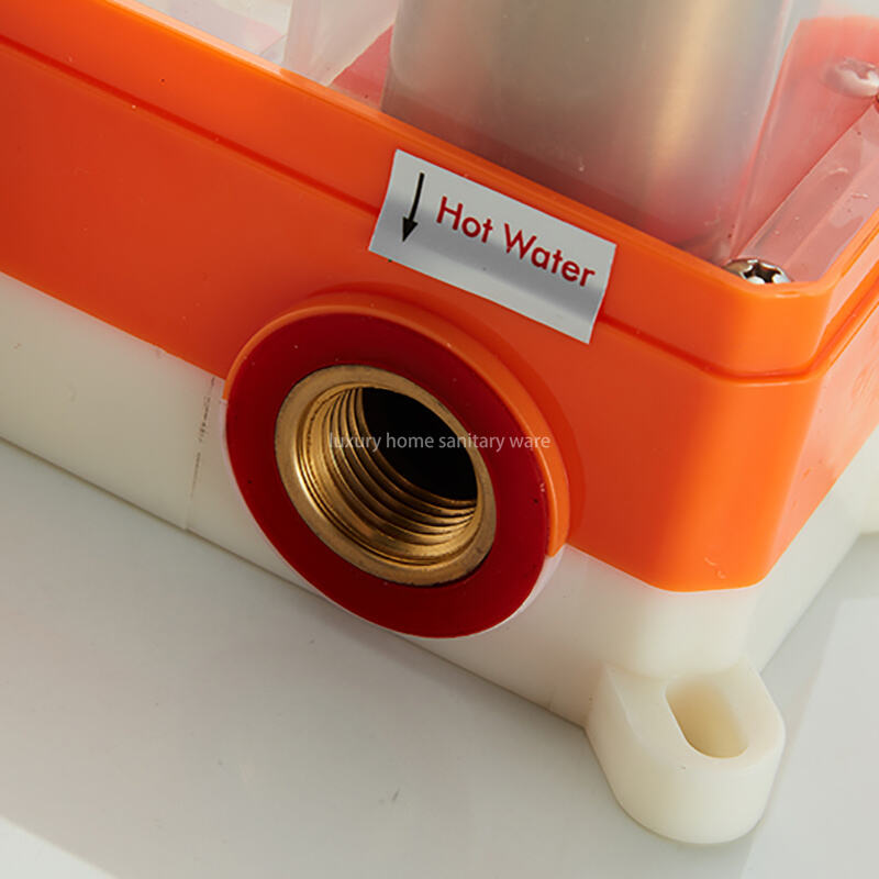 Hotel Bathroom Shower Faucet Hot and Cold Adjustment Wire Drawing Embedded Shower Suit Wall-mounted Bathroom Shower details