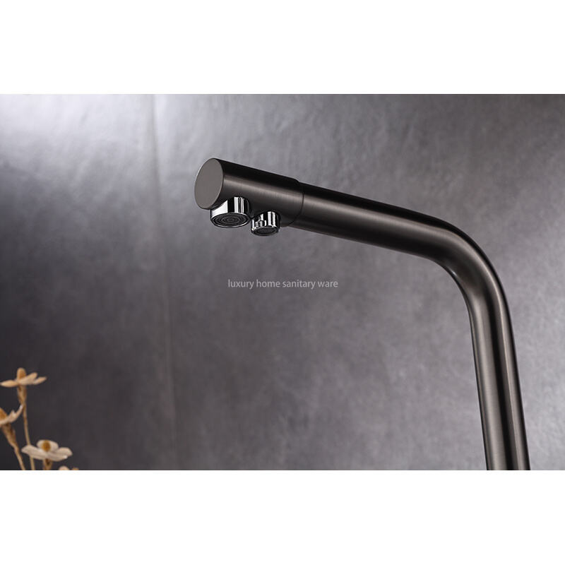 Modern Design Direct Drinking Water Kitchen Faucet Single Handle Ceramic Valve Pull-out Water Purification Faucet Single Hole supplier