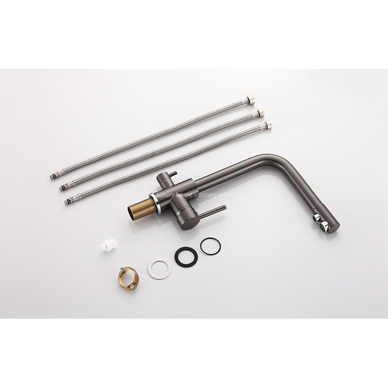 Modern Design Direct Drinking Water Kitchen Faucet Single Handle Ceramic Valve Pull-out Water Purification Faucet Single Hole manufacture