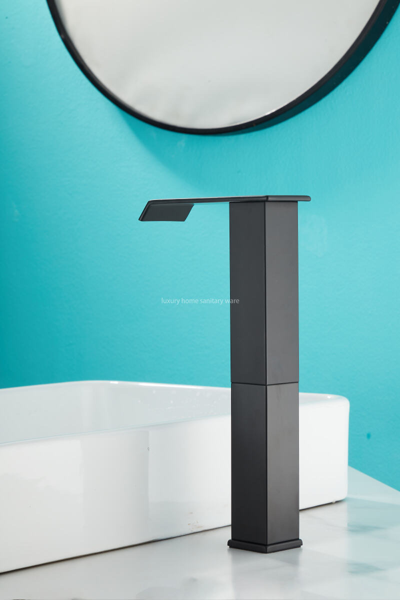 Factory Wholesale Automatic Non-touch Sensor Waterfall Electroplating Basin Faucet Induction Quartet High. factory