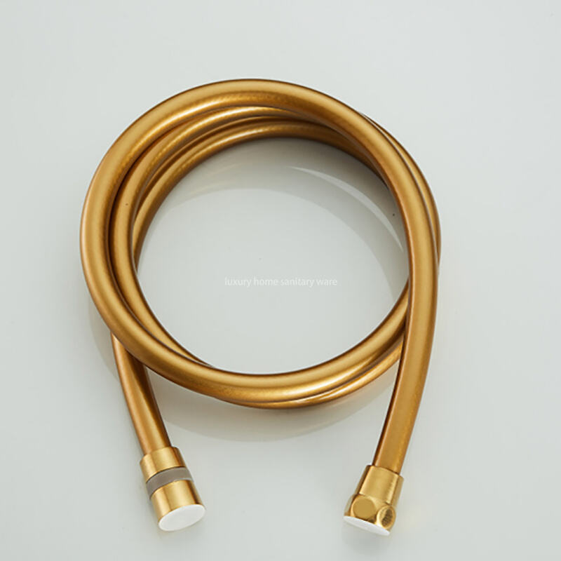 In 2025, the Classic Style Spray Gun Round-carved Handle-brushed Gold Washing Shower System Set Was Sold Well. details