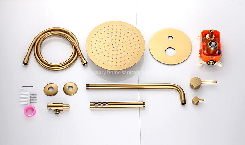 Factory Direct Hotel Bathroom Concealed Shower Faucet Bathroom Shower Set High Pressure Shower with Handheld Spray supplier