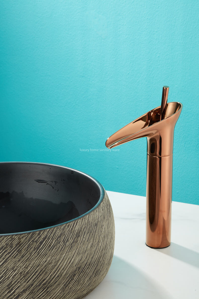 Factory Direct High-end Wine Glasses-rose Gold Ancient Wine Glasses Waterfall Hot and Cold Taps. factory