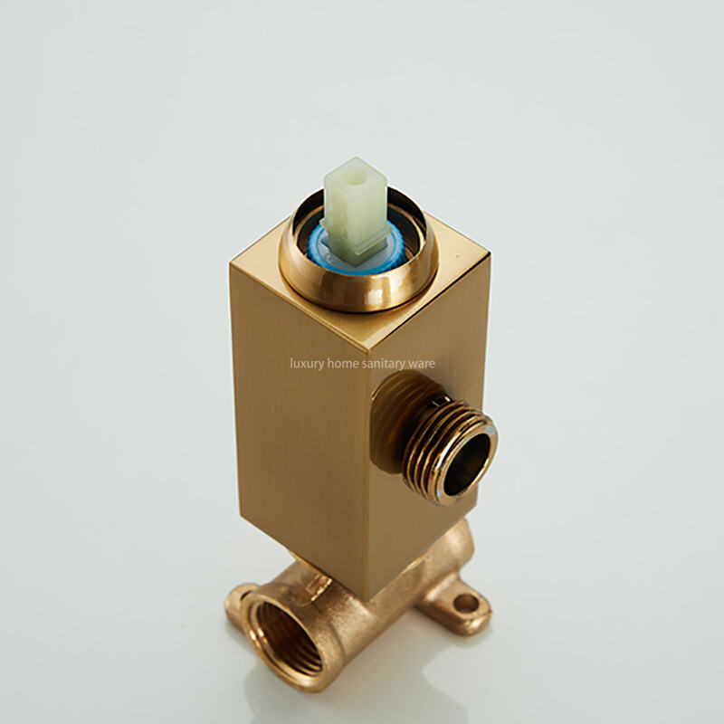 Wall-mounted Spray Gun square Brushed Gold Toilet Flusher Bathroom Sprayer Bidet Faucet Set Bathroom and Shower Faucet factory