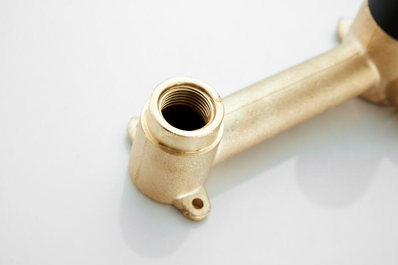 Factory Wholesale Hidden Carved Handle Black Bathroom Faucet 2 Hole Brass Sanitary Ware Basin Bathroom Faucet factory