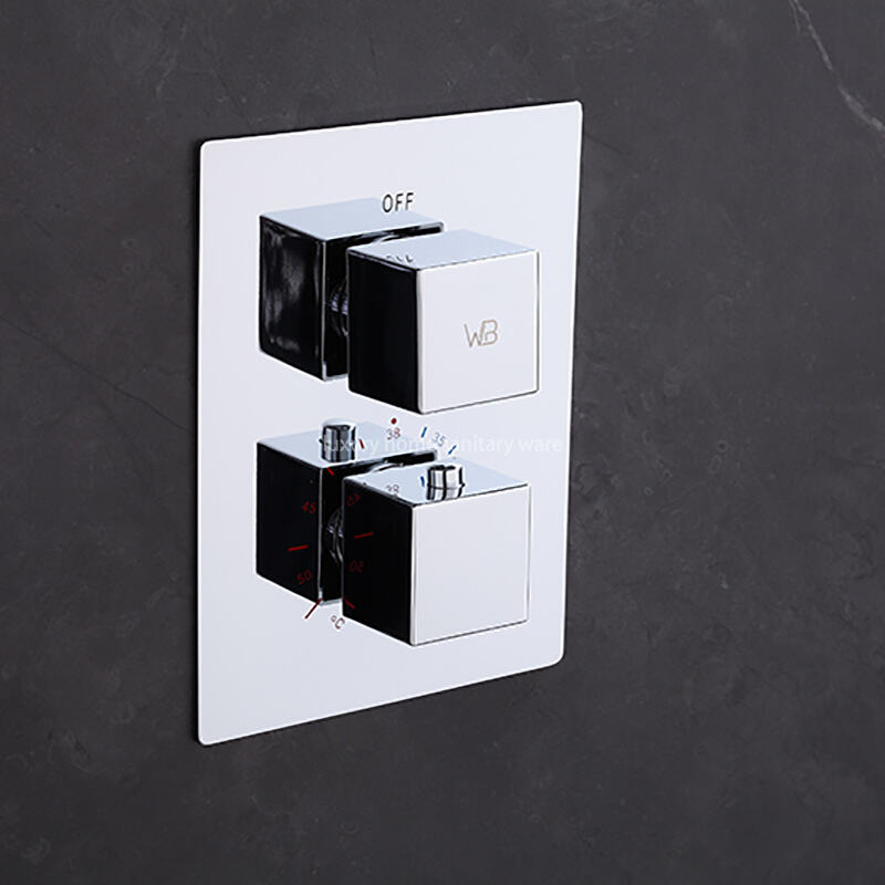 Modern Bathroom Shower Faucet Hidden Installation Luxury Shower System Large Top Spray square Shower Set supplier