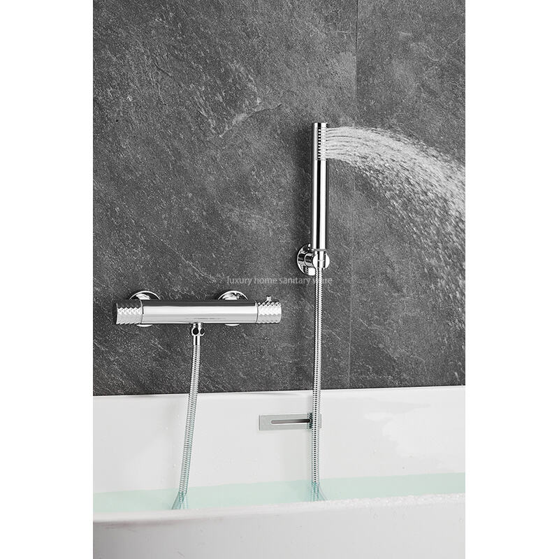 New Advanced Bathtub Shower Set Bathroom Faucet Brush Shower Mixer Constant Temperature Bathtub Shower Faucet supplier