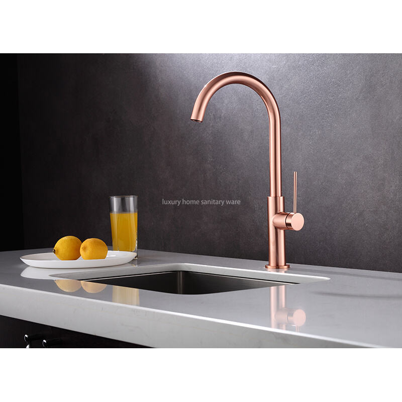 Modern Simple Kitchen Sink Faucet Household Hot and Cold Multifunctional Telescopic Rotary Pull Faucet supplier