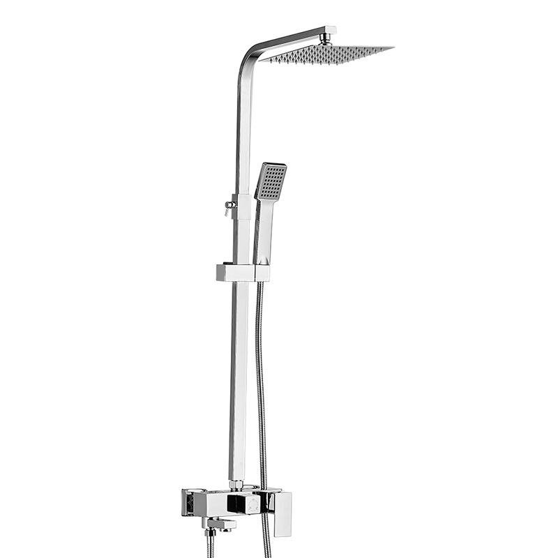 Hot-selling High-quality Electroplating Faucet Shower Set square Shower Head Set Bathroom Accessories Shower manufacture