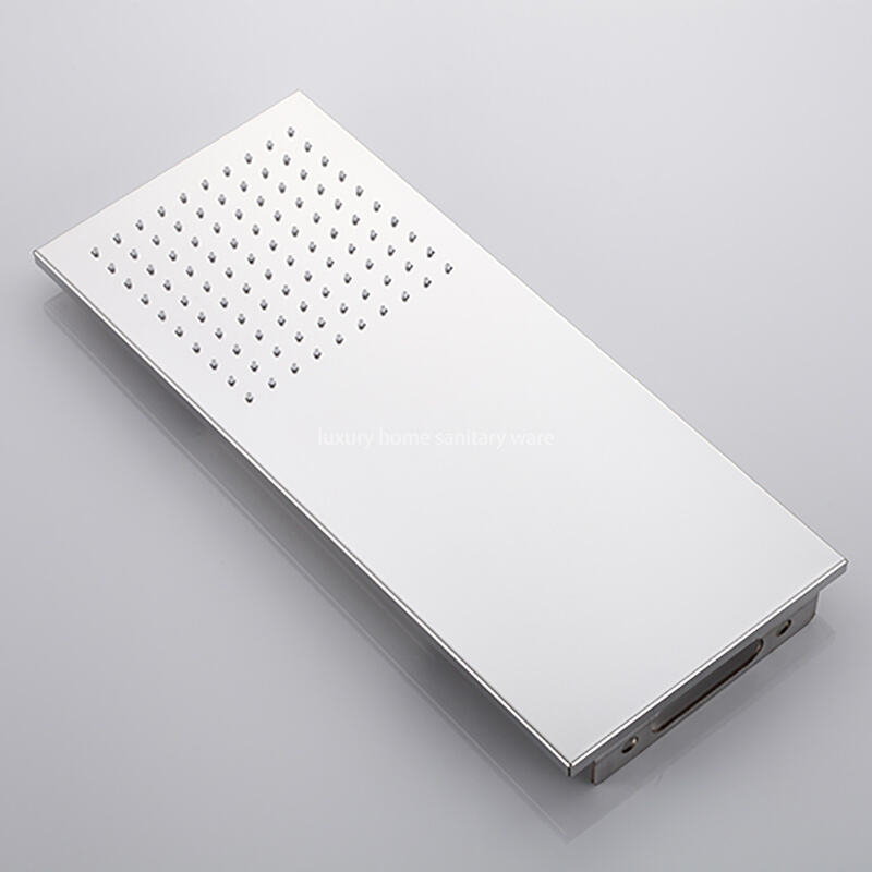 Modern Bathroom Shower Faucet Hidden Installation Luxury Shower System Large Top Spray square Shower Set supplier