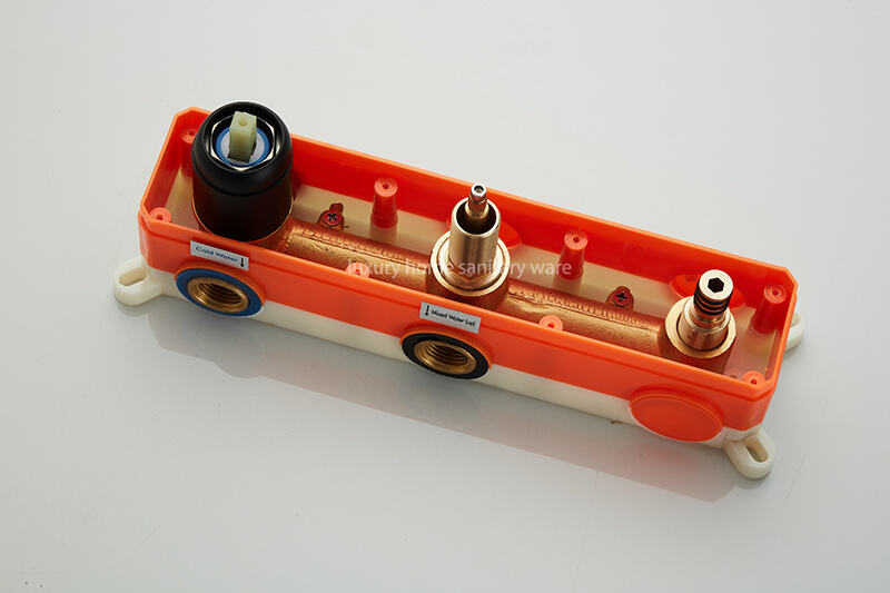 High Quality Hotel Room Brass Shower Faucet Set Concealed Long Panel Modern Bathroom Wall Mounted Shower Set supplier