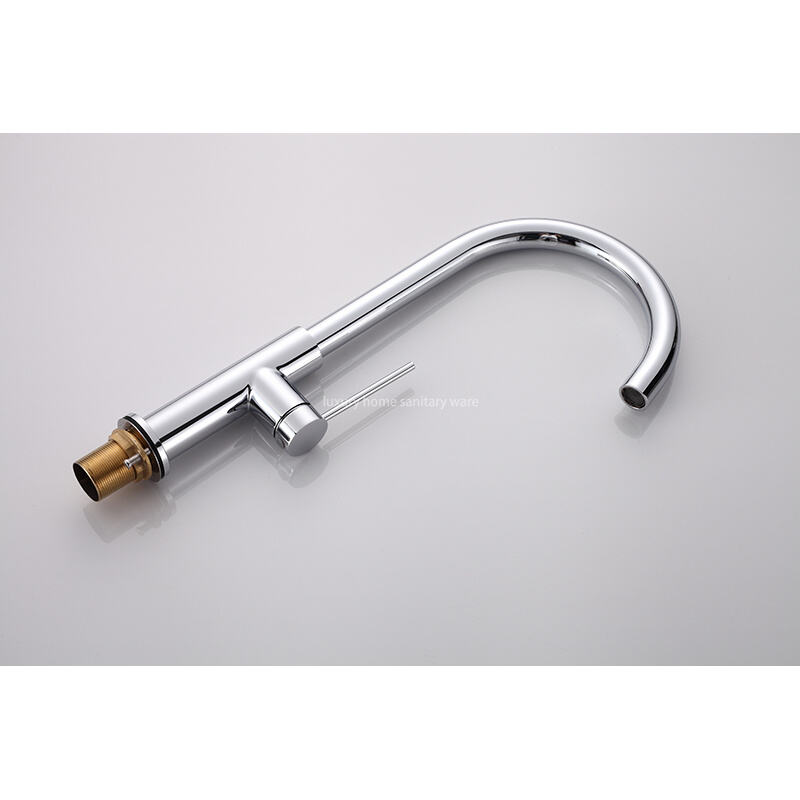 Modern Simple Kitchen Sink Faucet Household Hot and Cold Multifunctional Telescopic Rotary Pull Faucet factory