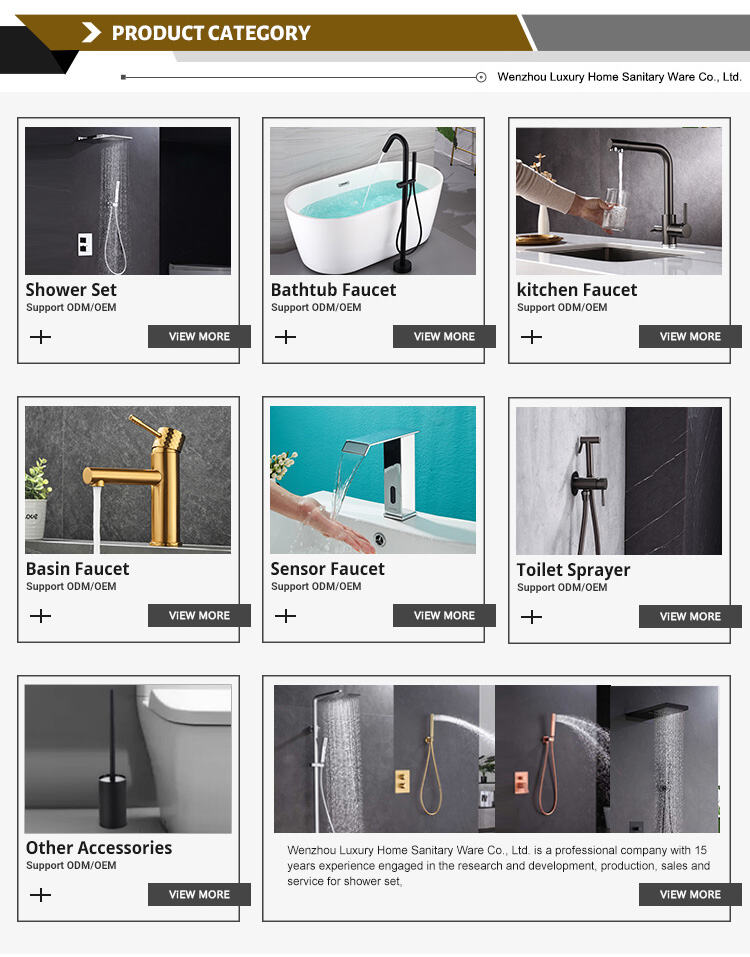 Hot Sale Bathtub Faucet with Hand-held Shower Concealed Bathtub Faucet Bathroom Hot and Cold Shower Three-piece Set manufacture