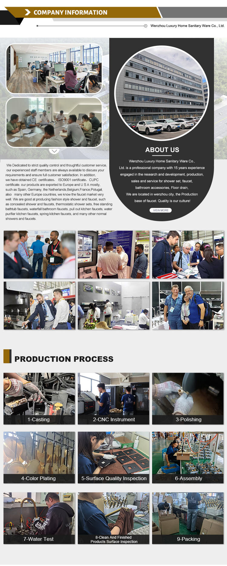 Hot Sale Bathtub Faucet with Hand-held Shower Concealed Bathtub Faucet Bathroom Hot and Cold Shower Three-piece Set manufacture