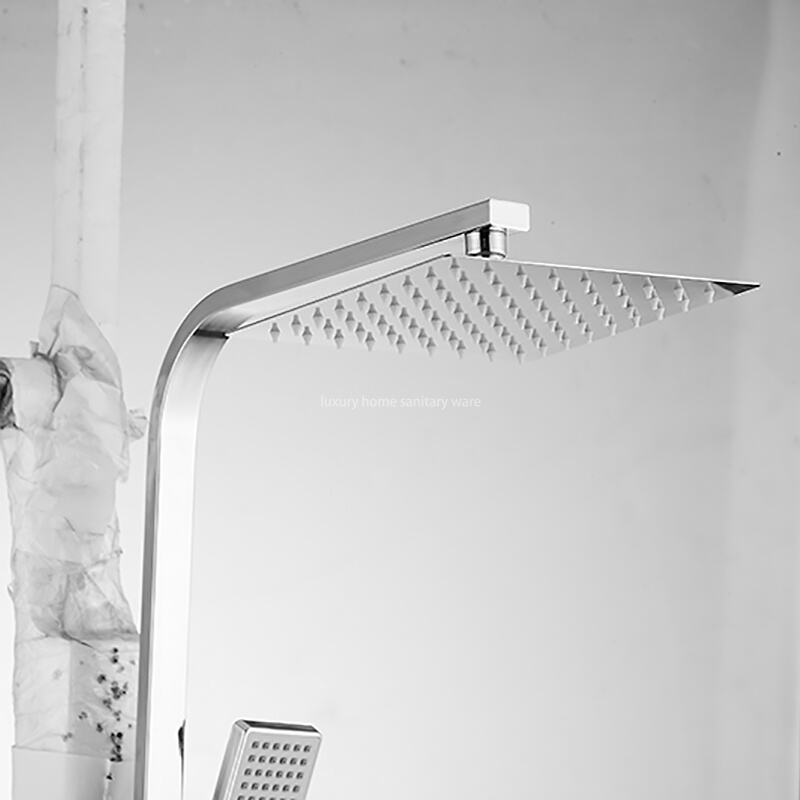 Hot-selling High-quality Electroplating Faucet Shower Set square Shower Head Set Bathroom Accessories Shower manufacture
