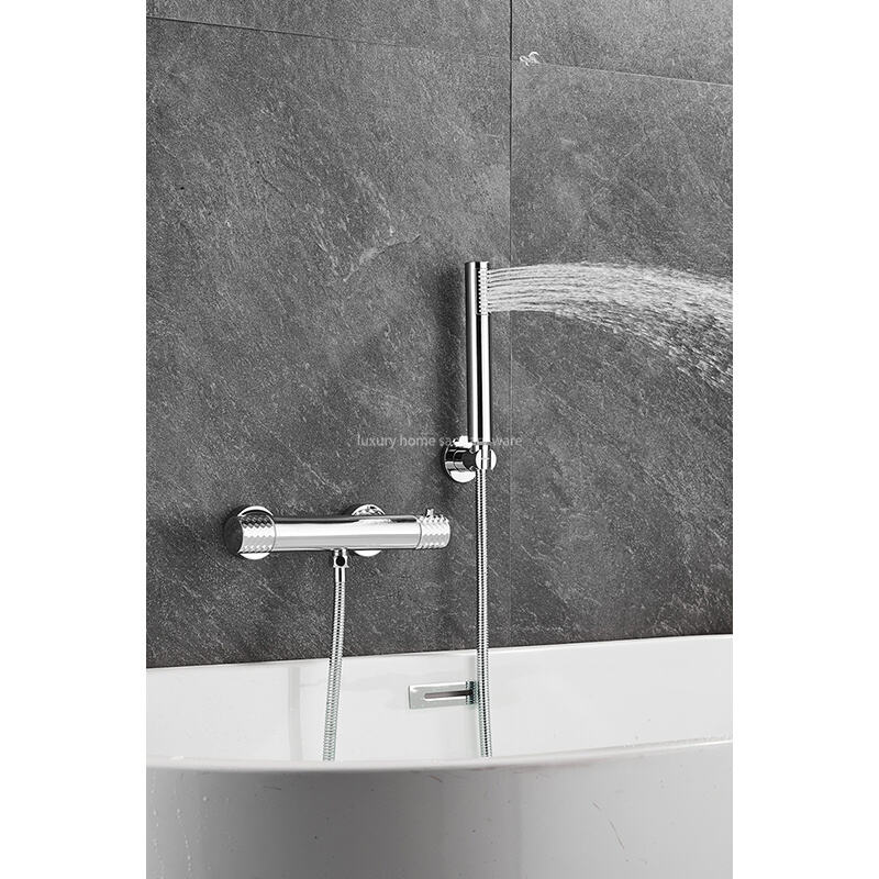 New Advanced Bathtub Shower Set Bathroom Faucet Brush Shower Mixer Constant Temperature Bathtub Shower Faucet supplier