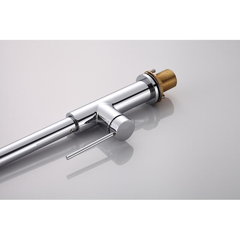 Modern Simple Kitchen Sink Faucet Household Hot and Cold Multifunctional Telescopic Rotary Pull Faucet factory