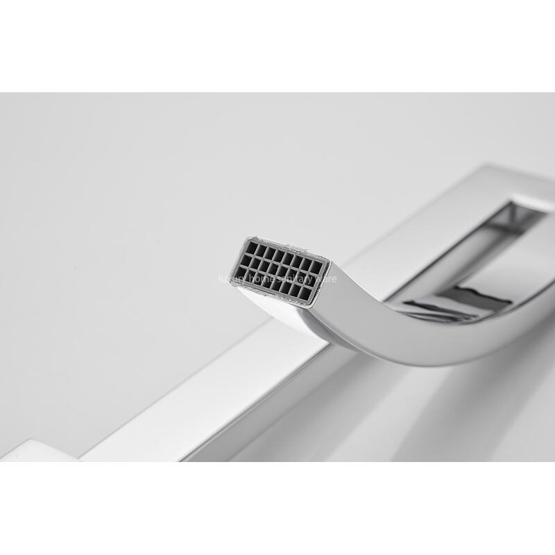 Factory Direct Creative Door Tube-electroplating Waterfall Basin Faucet Stainless Steel Bathroom Sink Mixer Faucet manufacture