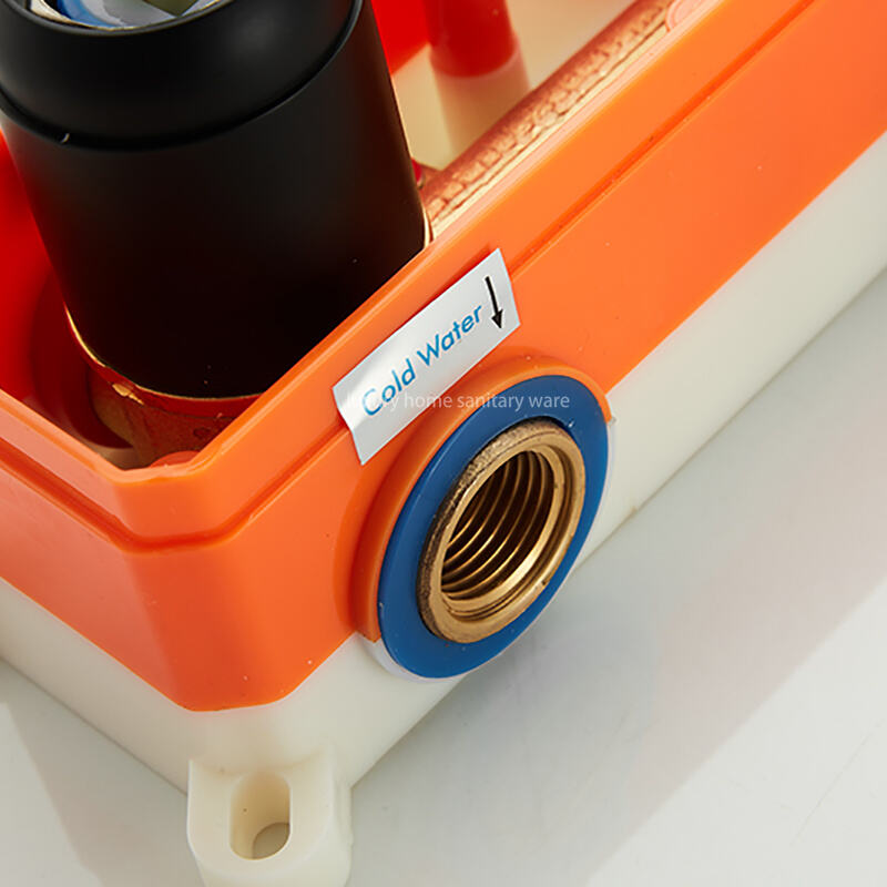 High Quality Hotel Room Brass Shower Faucet Set Concealed Long Panel Modern Bathroom Wall Mounted Shower Set factory