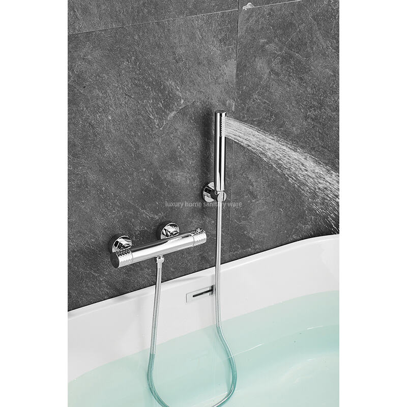 New Advanced Bathtub Shower Set Bathroom Faucet Brush Shower Mixer Constant Temperature Bathtub Shower Faucet factory