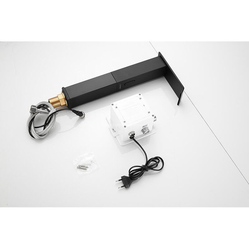 Factory Wholesale Automatic Non-touch Sensor Waterfall Electroplating Basin Faucet Induction Quartet High. factory