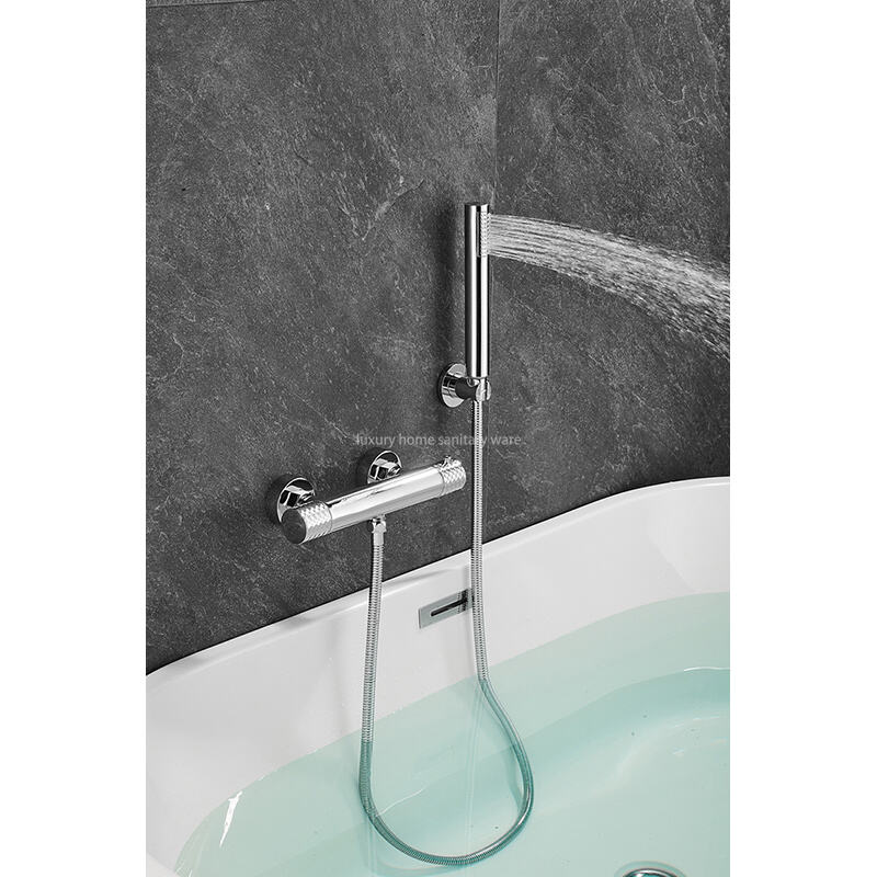 New Advanced Bathtub Shower Set Bathroom Faucet Brush Shower Mixer Constant Temperature Bathtub Shower Faucet manufacture
