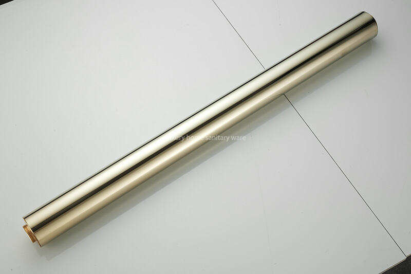 Deluxe Bathroom Floor-to-floor Dripping Zirconium Gold Faucet Floor-to-floor Faucet Base Basin Independent Bathtub Faucet manufacture