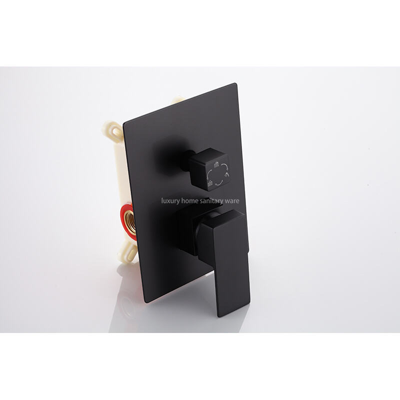 High-quality Concealed Electroplating Shower Faucet Set Waterfall Rain Mixer System Villa Hotel Bathroom Hidden manufacture