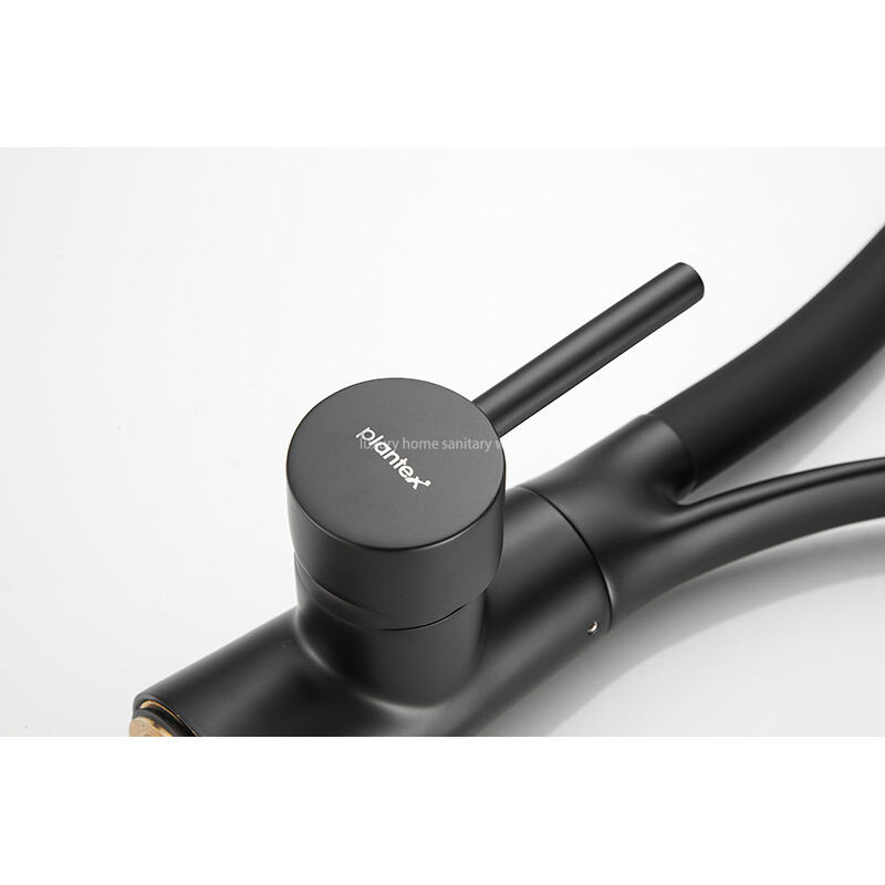 Best-selling Modern Simple Leather Tube Tee-black Kitchen Faucet Pull Mixer Sink Faucet Single Handle Deck Installation Ceramics supplier