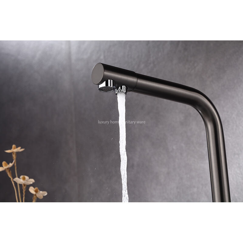 Modern Design Direct Drinking Water Kitchen Faucet Single Handle Ceramic Valve Pull-out Water Purification Faucet Single Hole factory