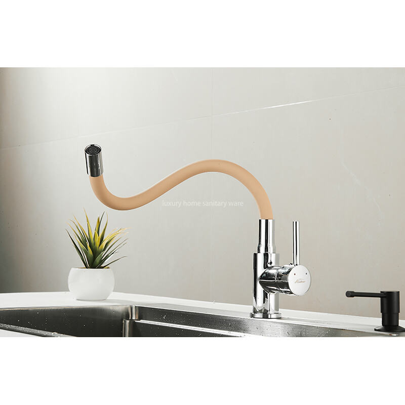 Best-selling Kitchen Deck Is Equipped with 360 Faucet, High-quality Universal Faucet-khaki Hot and Cold Mixer Faucet manufacture