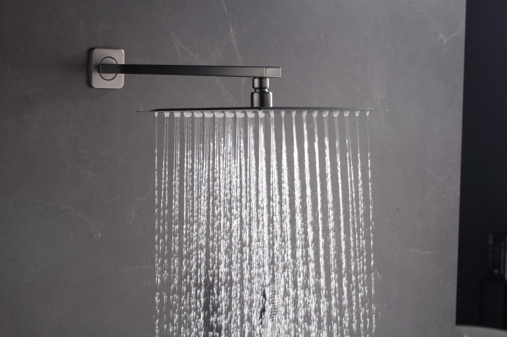 Massage High Pressure Shower System Bathroom Set Wall Mounted 8-12-inch Shower Head and Handheld Sprayer Rainfall Faucets Combo details