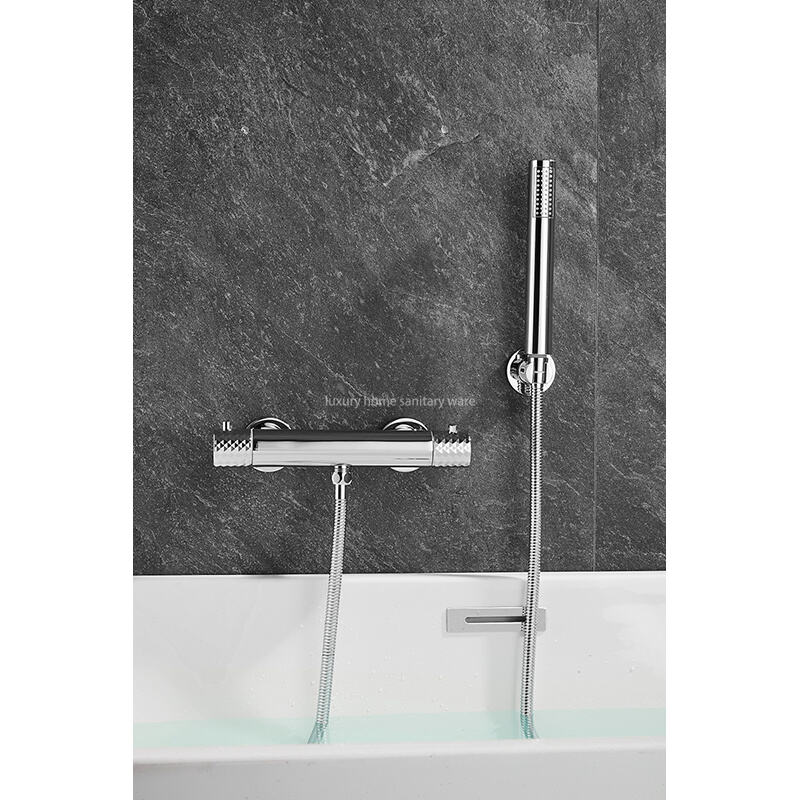 New Advanced Bathtub Shower Set Bathroom Faucet Brush Shower Mixer Constant Temperature Bathtub Shower Faucet supplier