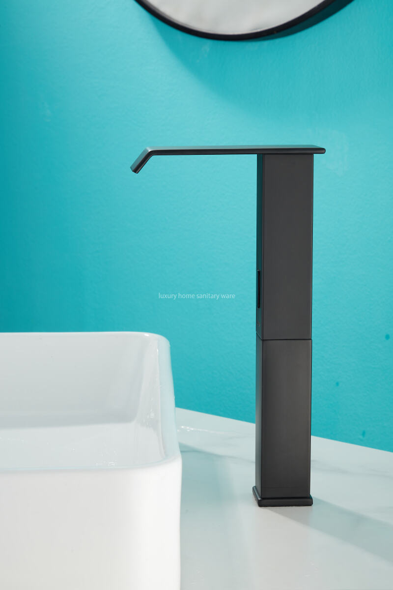 Factory Wholesale Automatic Non-touch Sensor Waterfall Electroplating Basin Faucet Induction Quartet High. supplier