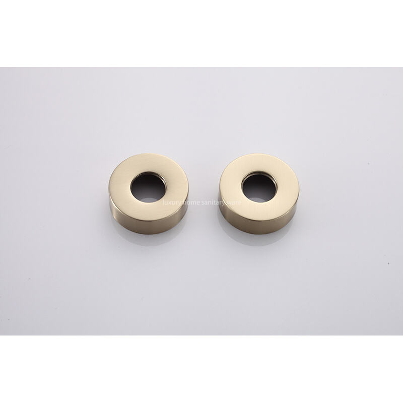 Modern Home Fashion Wind Round Stick Constant Temperature Small Round Stick Hand-painted Brushed Gold Full Shower Set. manufacture