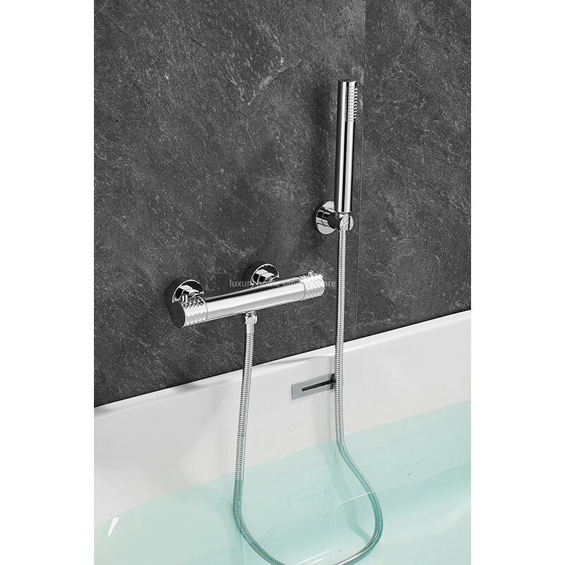 New Advanced Bathtub Shower Set Bathroom Faucet Brush Shower Mixer Constant Temperature Bathtub Shower Faucet details