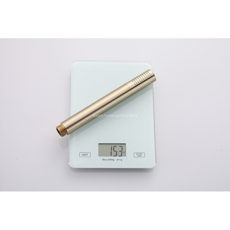 Modern Home Fashion Wind Round Stick Constant Temperature Small Round Stick Hand-painted Brushed Gold Full Shower Set. supplier