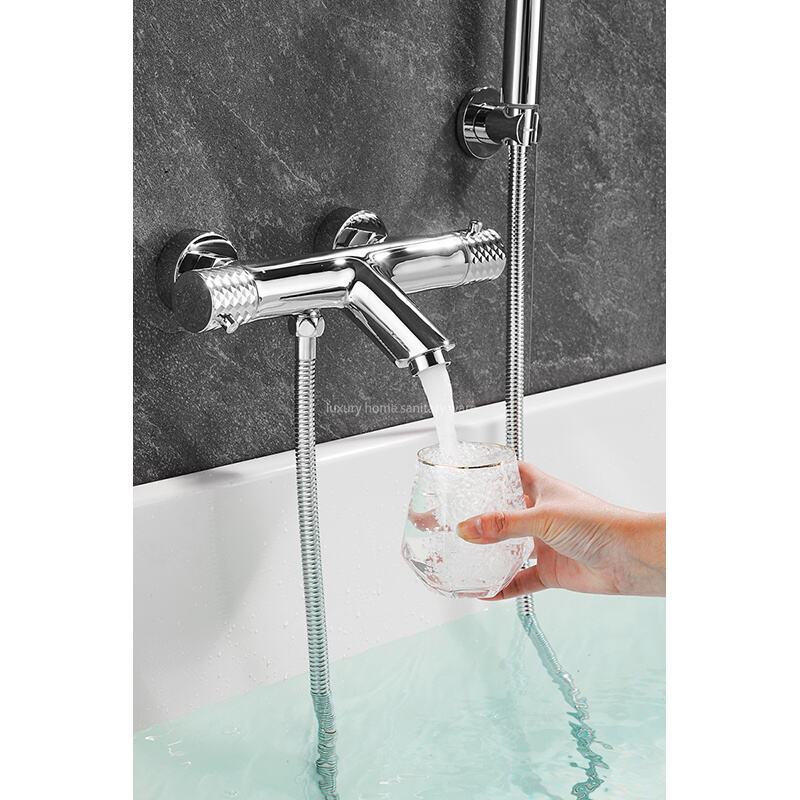 New Bathtub Shower Set Bathroom Faucet Brush Shower Faucet Constant Temperature Bathtub Shower Faucet factory